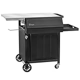 BBQ-Toro Grillwagen 100 x 73 x 91 cm | Schwarz | Grilltisch mit großer Arbeitsfläche | Grill...