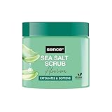 Sence Aloe Vera & Salz Body Scrub, Vegan, mit Vitamin A, Vitamin C und Zitronensäure, Beauty...