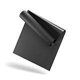 LILENO SPORTS Bodenschutzmatte [90x200 cm] Schwarz - Laufband Matte 1 mm Dicke - Fitness...