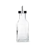 HOMLA Flasche Regel Ölflasche mit Trichter - Wunderschönes Glas - Organisation von Wohnung und...