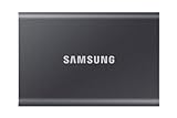 Samsung Portable SSD T7 (MU-PC2T0T/WW), 2 TB, USB 3.2 Gen.2, 1.050 MB/s Lesen, 1.000 MB/s Schreiben,...
