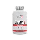MST® Omega 3 Triglycerid 75% – hochdosiert – 1000 mg Fischöl pro Kapsel – 750 mg Omega 3...