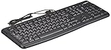Logitech K120 Kabelgebundene Business Tastatur für Windows und Linux, USB-Anschluss, Leises Tippen,...
