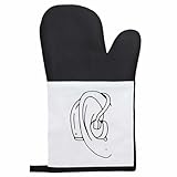 Azeeda 'Ohr mit Hörverstärker' Ofenhandschuh/Mitt (OG00048301)