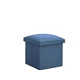 QHLMLL Zusammenklappbare Ottoman-Aufbewahrungsbox mit Deckel, Spielzeugtruhe, zusammenklappbarer...