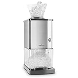 Oneconcept Crushed Ice Maschine, Schneller Crushed Ice Maker mit Auffangschale, Eiscrusher...