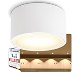 SSC-LUXon CELI-X LED Aufbauspot flach mit großer Leuchtfläche - LED GX53 mit 5W warmweiß 230V -...