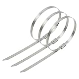 10 Stück Kabelbinder aus Edelstahl 304(4.6x400mm,20PCS)