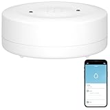 Luminea Home Control Wassermelder Sensor: WLAN-Wassermelder mit lautem Alarm und weltweiter...