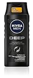 NIVEA MEN Deep Shampoo, Shampoo gegen fettige Haare mit Aktivkohle, revitalisierendes Männer...