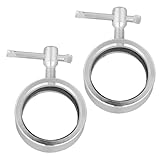 Mikinona 2 Stücke Metall-hantelverschlüsse mit Federklammern rutschfeste Schnellverschluss-Klemmen...