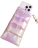 FUGLUS Thermo Handyhülle Tasche Universal Daunen Pouch Handysocke Weihnachten Geschenke für...