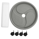 Levemolo Pflanzentablett mit Kunststoff Pflanzroller mit Wasserspeicher Stabiler Pflanzentrolley...