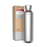 SC7® Trinkflasche ZODA Edelstahl 1L Kompatibel mit Sodastream DUO, TERRA, EASY, ART, ONE, TOUCH,...