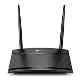 TP-Link TL-MR110 4G LTE Router, 4G Download 150 Mbit/s, WLAN 2,4 GHz 300 Mbit/s, 2 x Ethernet-Ports,...