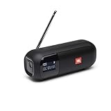JBL Tuner 2 Radiorekorder in Schwarz – Tragbarer Bluetooth Lautsprecher mit MP3, DAB+ & UKW Radio...