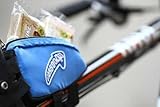 Carboo4U Fahrradtasche/Kleine Rahmentasche in blau für jeden Fahrrad-Typ, Wasserabweisende...