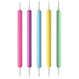 5 Stück Dotting Pen Set, Nagelpunkt-Stift, Dotting Pen Punktierung Stift Marbleizing Werkzeug...