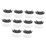 INOOMP Pflanzenklammern Kunststoff Pflanzenstützclip für Tomaten Rankhilfe Gartenpflanzen Flexibel...