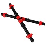 ROMISBABA 2 Stück Kurzhantelstangen 40cm mit Rändelgriff und Drehverschluss Hantelgriffe für...