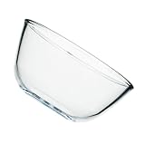 Healeved Japanische Salatschüssel aus Klarem Glas Große Transparente Nudelschale 1000ml...