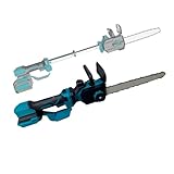 Mini Kettensäge Akku, 12-Zoll Astsäge Teleskop Heckenschere (Kurz-/Langgriff 2-in-1), Elektrisch...