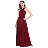 FYMNSI Damen Multiway Lange Abendkleid Hochzeit Brautjungfernkleid Bodenlang Partykleid...