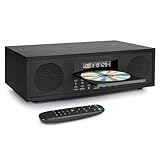 Kompaktanlage mit CD Player, Micro-HiFi-Anlage 2x20W Lautsprechersystem, Mini-Stereoanlage mit...