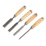 Holzmeißel DIY Holzbearbeitung Griff Schnitzwerkzeuge Holzbearbeitungs-Set 4 Stück