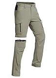 Vzteek Herren Wanderhose Zip Off Trekkinghose Outdoorhose Sommer Softshell Stretch Hose Kurz für...