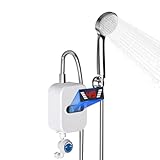 Elektronischer Durchlauferhitzer Dusche Küche, 3500W Mini Warmwasserbereiter Elektrisch Instant mit...