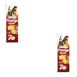Versele-Laga Prestige Sticks Großsittiche mit Mango & Hagebutte | Doppelpack | 2 x 140 g | Snack...