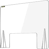 VEVOR 60 x 120 cm Schreibtisch Trennwand Plexiglas, 23,6 x 47,2 Zoll Spuckschutz, Acrylglas...