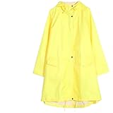 KJBDQQH Regenponcho Langer Regenmantel Damen Herren Wasserdicht Winddicht Mit Kapuze Leichter...