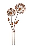ALEMIN Rost Pusteblume Gartenstecker, Gartenzaubereien Gartensteckers Pusteblume,aus Metall...