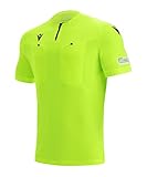Macron Fußball - Teamsport Textil - Schiedsrichtertrikots UEFA 21 Schiedsrichter Trikot gelbschwarz...