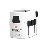 SKROSS Reiseadapter Pro, anpassbarer Adapterstecker für Reisen nach UK, Australien, China oder die...