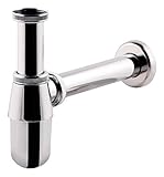 Sanitop-Wingenroth Flaschengeruchsverschluss | Tassensiphon in 1 1/4 x 32 mm | ideal für kleine...
