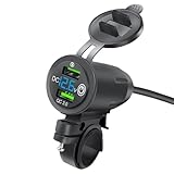 Lenkerhalterung für Motorradtelefon-Ladegerät, USB-Ladegerät für Motorrad-Smartphones –...