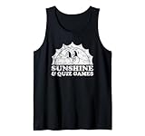 Sonnenschein und Quizspiele Retro Vintage Sun Trivia Tank Top