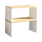Louttary Schreibtisch-Aufbewahrungsregal aus Holz mit dekorativem Gitterrahmen, Schreibtischregal...