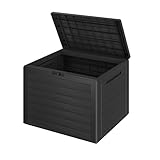 Casaria® Gartenbox 190L UV-beständig Griffmulden Verschlussvorrichtung Balkon Terrasse Wohnzimmer...