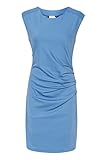 KAFFE Kleid India Damen Kleid Kurzarm Rundhals Cocktailkleid Quiet Harbor M
