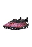 PUMA Future 8 Play FG/AG JR Fussballschuh, Black White-Glowing RED, 37 EU