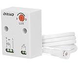 Orno CR- 233 Dämmerungsschalter Aussen mit externer Sonde im Gehäuse || Lichtstärke LUX Anpassung...