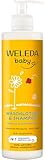 WELEDA Bio Calendula Baby XL Waschlotion & Shampoo vegan - Naturkosmetik Duschgel zur Hautpflege /...