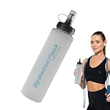 Nbbwwu Weiche Wasserflaschen,Faltbare Wasserflasche | Weiche Outdoor-Trinkflasche - 500 ml leichte...