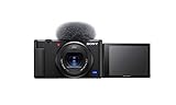 Sony Vlog-Kamera ZV-1 (Digitalkamera, 24-70mm, seitlich klappbares Selfie-Display für Vlogging &...