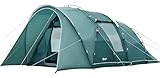 Portal Zelt 5-6 Personen Tunnelzelt Wasserdicht 3000 mm 6 Mann Campingzelt 2 Schlafkabinen mit...