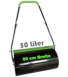 TIREX by xonic® Rasenwalze, Gartenwalze aus Metall, Befüllbar bis 50L, Handwalze für Garten und...